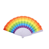 10-Pack Rainbow Folding Hand Fans